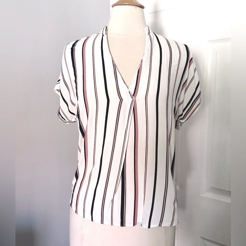Primark Striped V-Neck Women's Top